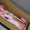Scooter for Kids Ages 3-12 - Kids Kick Scooters with Led Light Up Wheels & 3 Levels Adjustable Handlebar, Lightweight Foldable 2 Wheel Girly Pink Scooter Christmas Birthday for Girls Boys.