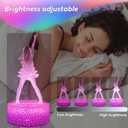 Girls Gifts, Singing Girl Birthday Gift, Decoration for Room. Table Lamp for Music Party Supplies.Night Light with 16 Colors Change and Timing