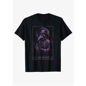 Plague Doctor Tarot Card Shirt Horror Death Occult Satanic T-Shirt XL