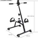 Pedal Exerciser Bike Hand Arm Leg and Knee Peddler Adjustable Fitness Equipment for Seniors, Elderly Home Pedal Exercise Bike for Total Body, with Gift Box & Monitor
