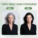 Black Hair Dye Shampoo, 3 in 1 Hair Color Shampoo for Women Men Gray Hair Coverage