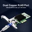 Gigabit Ethernet Converged Network Adapter (NIC) with Intel 82576 Chip -10/100/1000Mbps Dual RJ45 Port PCI Express 2.0 X1 Network Card