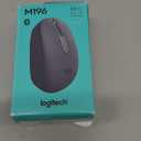 Logitech M196 Bluetooth Wireless Mouse, Compact and Portable Mouse for Laptops, Tablets and More, 12-Month Battery, Smooth Tracking, Compatible with PC and Mac, Windows and macOS - Graphite (One Size)