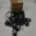 Flacchi Solar Flame String Lights - 42ft 15 LED Lights Outdoor Solar String Lights for Garden Patio Halloween Decoration (Orange & Purple, 42ft)