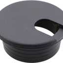 3PCS 38mm Benchtop Wire and Cable Sleeve Hole Covers Desktop Cable Box Black Plastic Cover Desk Wire Grommet Cable Hole Cover for Office Computer Desktop Cable Organiser.
