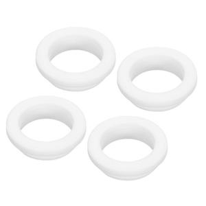 MECCANIXITY 4Pcs Snap Rubber Grommet Hole Plug Mount Dia 30mm ID 25mm H 10mm Narrow Groove Width 2.5mm Seal Anti-Scratch for Electrical Box Cable Pipe White