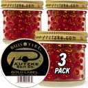 Bait and Catch Starter Pack, 3 Autzke Gold Label Salmon Eggs, Gold Danielson Swivels and Baiting Knife