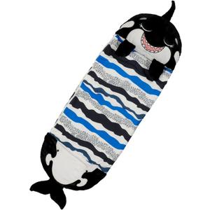 Happy Nappers Pillow & Sleepy Sack- Comfy, Cozy, Compact, Super Soft, Warm, All Season, Sleeping Bag with Pillow- Medium 54 x 20, Shark