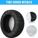 uxcell Universal 190T Polyester Spare Tire Cover for Jeep Trailer RV SUV Truck Wheel Suitable for Tires Size 27"-28" Fit Overall Wheel Diameter 15 Inch