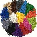 300PCS Black Bulk Plates, Compatible with LEGO, Small Base Plate Accessories, Architecture Building Blocks, Age 6+