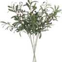 Artificial Olive Branch Stems 5pcs 28 Inch (Green)