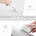 YSAGi Non-Slip Leather Desk Pad, Waterproof Laptop Computer Desk Keyboard Mat, Table Protector Blotter Mat, Large Mouse Pad for Office/Work/Home/Decor(White, 31.5" x 15.7")