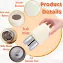 2 Pack Small Insulated Water Bottle, 10 Oz Wide Mouth Stainless Steel Drinking Bottles, Portable Leak-proof Sport Travel Flask Coffee Mug for Keep Drink Cold Hot