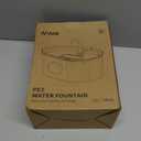 Cat Water Fountain Stainless Steel 108oz/3.2L, APAUK Automatic Pet Fountain Dog Water Dispenser with Water Level Window, Quiet Cat Fountain for Drinking, Inside with Replacement(1 Filters&1 Sponges)