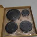 8 PCS Gas Stove Burner Caps Set, Universal Replacement for Most Gas Stoves 1 Large, 1 Small, 2 Middle Sizes Durable Flame Crown Covers for Oven Hobs