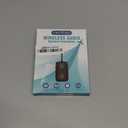 2025 Upgraded Airplane Bluetooth 5.4 Transmitter with Qualcomm Chipset, ElecMoga Airplane Travel Essentials Supports 2 AirPods or Headphones, 2-in-1 AUX Wireless Receiver for Gym, TV, Car, Audio (Black)