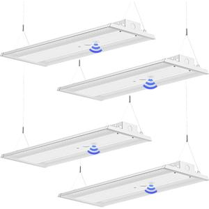 LED Linear High Bay Light 4-Pack, 210W 31500LM 0-10V Dimmable 5000K Daylight, Adjustable High Bay LED Shop Lights Lighting Fixtures for Garage Warehouse Workshop, UL