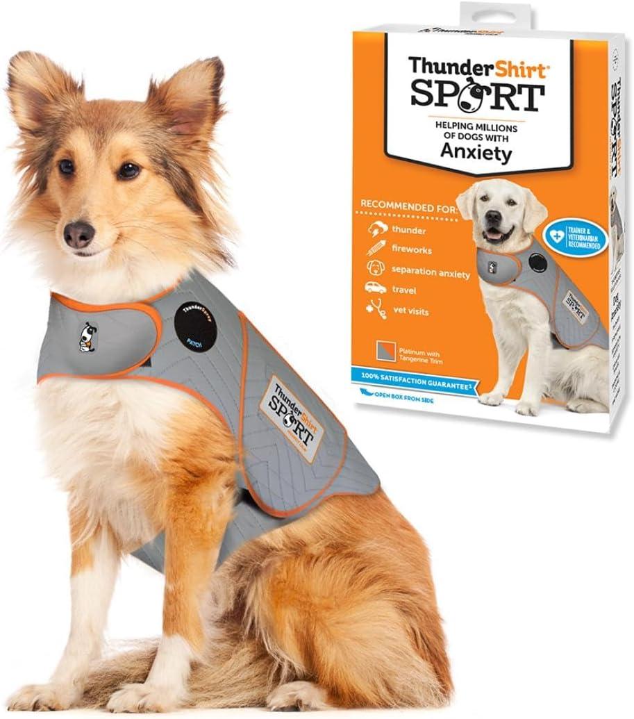 ThunderShirt for Dogs, Large, Platinum Sport - Dog Anxiety Relief Calming Vest, Large