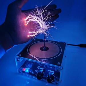 Tesla Coil Musical Speaker Plasma Storm Cool Desktop Gadgets Electric Toys Bobina De Tesla Electrica Artificial Lightning Science Physical Toy Model