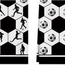 XCHI Black and White Checkered Soccer Player World Cup Dish Towels 18x26 Inch for Game Day Soccer Party Home Kitchen Decorations Hand Towels Set of 2 Drying Dishcloth