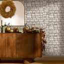 COMSTICKC 3D Peel and Stick Faux Stone Wall Panels for Quick DIY Wall Decor, 22.8" X 11.8"