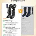 Mothers Day Gifts, Leg Massager with Heat and Compression - Foot Calf Thigh Massage for Circulation and Pain Relief, Professional Compression Boots with 6 Modes, 9 Intensity, 4 Heat