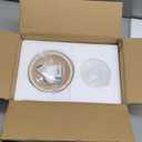 Mid Century Modern Hallway Ceiling Light White Milk Shade Small Marble Natural Stone Ceiling Light Wood Vintage Farmhouse Close to Ceiling Lamp for Bathroom Kitchen Corridor Entryway