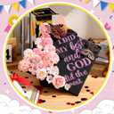 Feifeiya 36 Pcs DIY 2026 Graduation Cap Decorations Accessory Kit Include Faux Flower Heads Graduation Quotes Glitter Stickers 3D Butterfly for Grad Cap Topper DIY Gift(Pink,Inspirational)