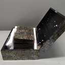 Deco 79 Mother of Pearl Shell Abstract Handmade Decorative Box Angular Mosaic Storage Decorative Keepsake Box with Iridescent Finish, Set of 2 Storage Box 12", 8"W, Multi Colored