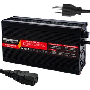 72V 3A Lead Acid Charger 72Volt 3Amp 15Ah 20Ah 25AH 30AH Battery Charger Used for 72V Lead Acid AGM Gel VRLA OPZV Battery Output C13 PING Connector