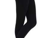 Capezio Little Girls' Ultra Soft Self Knit Waistband Footed Tight (One Size, Black)