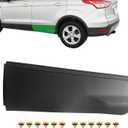 Rear Left Door Lower Side Body Molding Panel Cover Trim with Retainer Clips for Ford Escape 2013 2014 2015 2016