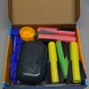 Toys Rocket Launcher for Kids - Launch up to 100 Ft, 8 Multi-Color Foam Rockets & Adjustable Launch Stand, Kids Outdoor Toys, Birthday Toys for Kids Boys Girls Age 3+ Years Old