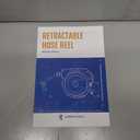 Giraffe Tools Retractable Garden Hose Reel 1/2 Inch x 130 ft, Super Heavy Duty, Any Length Lock, Slow Return System, Wall Mounted and 180 Deg Swivel Bracket