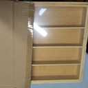 Bamboo Silverware Drawer Organizer with Removable Knife Block