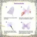 4 PCS Giant Artificial Butterfly Party Decorations 19.6inch 3D Silk Butterfly Hanging Wall Decorations for Baby Shower Decor Girls Women Birthday Party Wedding Homes Supplies (Purple(4PCS))