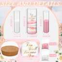 Irenare Unity Sand for Wedding Ceremony Set, Include Vase, Sand, Cork Stopper for Weddings Engagement Anniversary(Gray and Pink,Wedding)