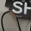 YSY LED Car Window Accessory Sign RIDESHARE for Ride Share Drivers Taxi Light - 6ft. USB Cable [On/Off Switch] (ICE Blue)