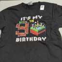 My 9th Birthday Pixel Game 9 Cake Video Gamer Boys Kid Youth T-Shirt, Black, Small Youth