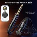 Cable Matters 6.35mm (1/4 Inch) TRS to XLR Cable - 10ft, Male to Female, XLR to 1/4 Cable