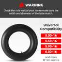 AR-PRO Replacement 6.00-16 Heavy-Duty Inner Tubes for Tractor, Trailer, Truck and More 600-16 Tires - with TR15 Valve Stems - Made from Durable Butyl Rubber