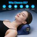 2026 Heated Neck Stretcher for Neck Pain Relief, Cervical Traction Device with 3 Customizable Modes, Red Light & Vibration, for Neck Shoulder Pain Relief Muscle Relaxation Home Office Use