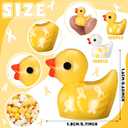200 Pcs Childhood Cancer Resin Ducks Bulk Childhood Cancer Awareness Items Gold Ribbon Awareness Ducks for Public Charity Activities Supplies Event