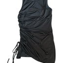 Twenstule Dress XS Black Stretch Knit Sleeveless Dress Rusching 12Y