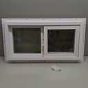 Yuzzy 24" x 12" Vinyl Windows for Basement, Bathroom, Garage, Shed, Home