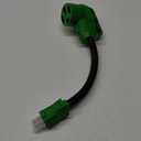 RVGUARD 50 Amp to 110 Volt RV Adapter Cord 12 Inch, NEMA 5-15P to NEMA 14-50R Electrical Power Adapter with LED Power Indicator, Green, ETL Listed