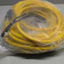 75FT Heavy Duty 3 Prong Generator Locking Power Cord NEMA L5-30P/L5-30R,10 Gauge SJTW Cable, 125V 30Amp Yellow Generator Lock Extension Cord with UL Listed