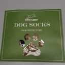 EXPAWLORER Anti Slip Dog Socks to Prevent Licking Paws, Dog Shoes for Hot Pavement, Dog Booties for Small Medium Large Senior Dogs, Traction Control Boots & Paw Protectors for Hardwood Floors (Small, 4 Count, Khaki)