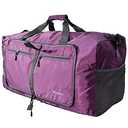 Woogwin Travel Duffel Bag Large Foldable Waterproof Overnight Bag for Beach Swim Bags Pool Sports Gym (60L Purple)