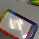 Rainbow Tie Dye Retractable Badge Holders with Lanyard,Retro Swirl Id Card Holder Keychain Vertical ID Protector Clips,Funny Name Tags Clips with Heavy Duty Badge Reel for Women Men